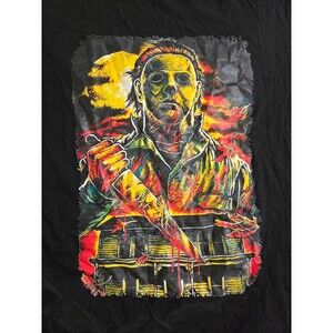 Halloween Michael Myers Graphic High Quality Heavyweight T-Shirt  2025 Size L